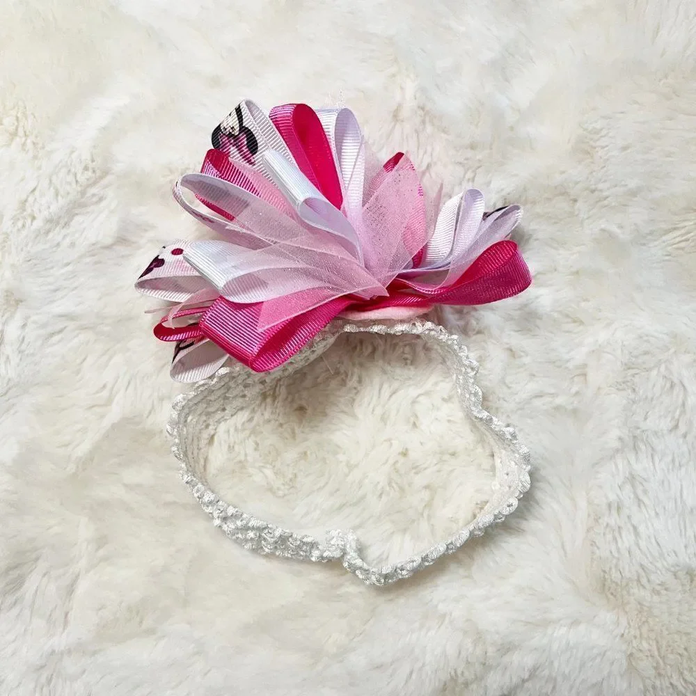 🔮 5/$25 Handmade Disney‎ Minnie Mouse Bow & Headband